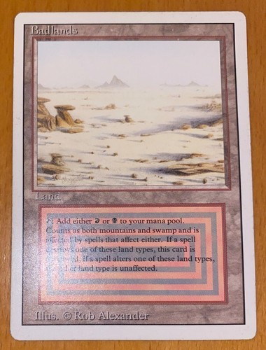 Mtg badlands dual land - badlands,