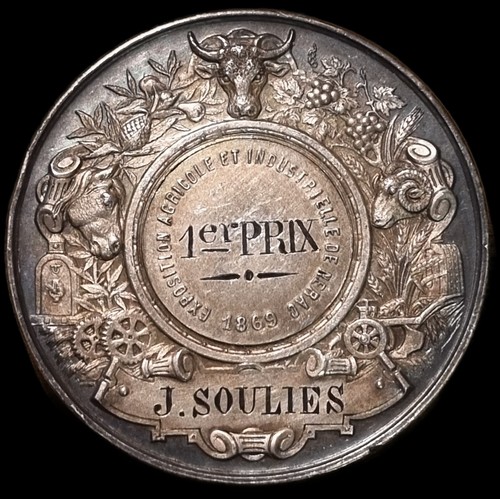 Médaille 1er prix 1869 - 1er,