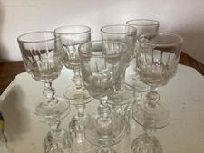 6 Verres A Liqueur,cristal D,arques ,modèle Louvre