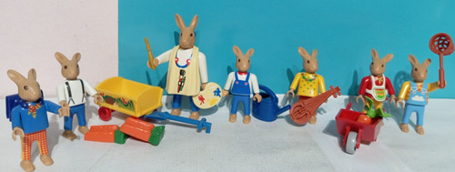 Lot playmobil figurines lapins - playmobil,