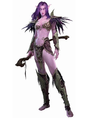 Statue oxmox elfe nuit - oxmox,