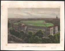 1839 Gravure aquarellée