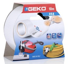 Ruban adhésif toilé blanc renforcé par gille 10 m x 50 mm GEKO résiste à l'eau