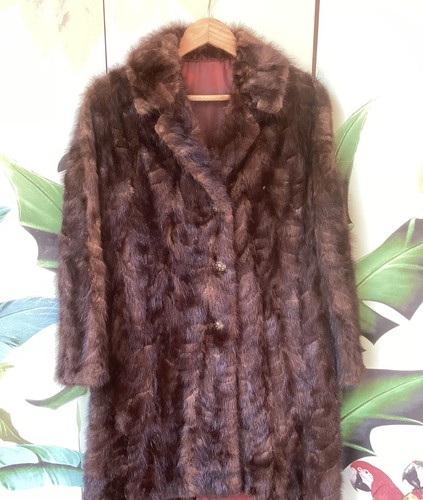 Manteau fourrure marron - de,