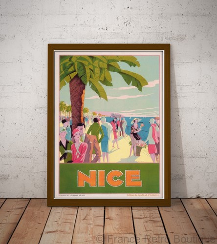 Affiche poster ville nice - ville,