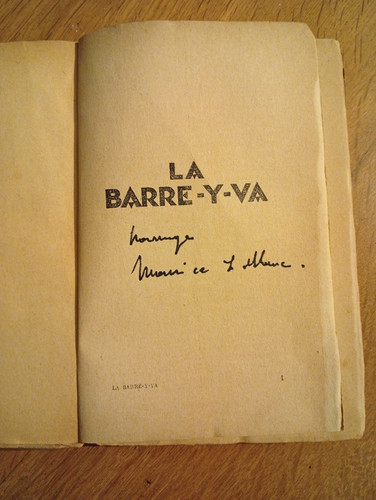 Maurice leblanc barre y va - leblanc, la