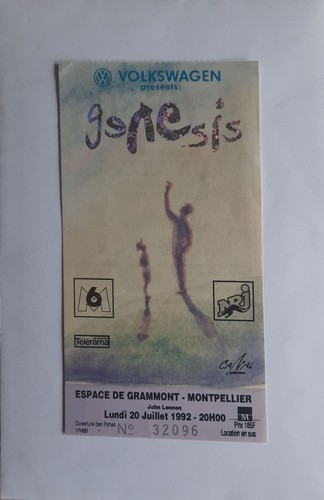Billet concert genesis - billet,
