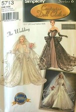 5713 PATRON SIMPLICITY COUTURIER  CREATIONS ROBE MARIEE BAL "THE WEDDING" 39,5CM