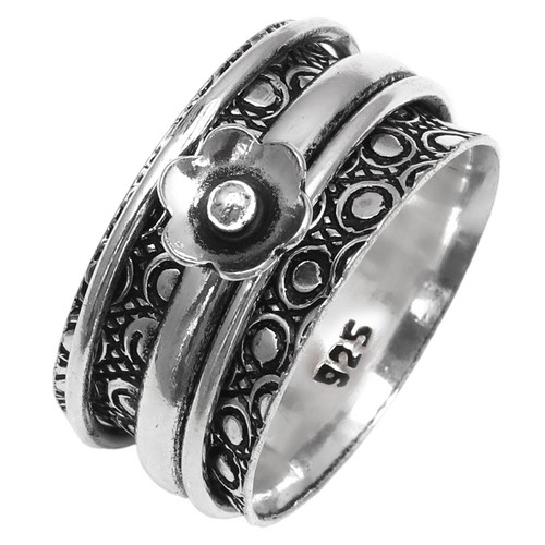 Bague toupie argent pour - en,