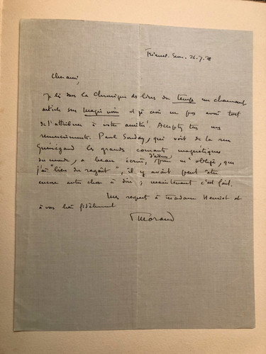 Lettre autographe signée - autographe,