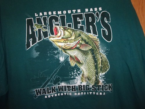 Largemouth bass angler green - angler's,