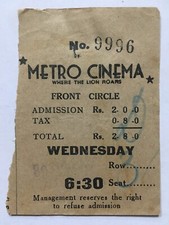 Billet De Film Bollywood