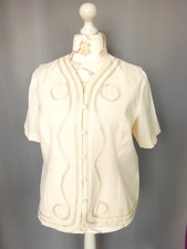 Veste tailleur crêpé brodé