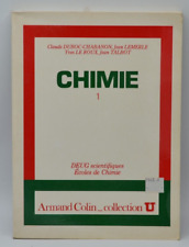 Chimie 1 - Deug scientifiques Ecoles de chimie - Duboc-Chabanon - livre