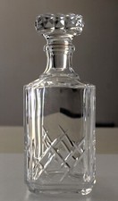 Carafe à whisky vintage en cristal  taillé France