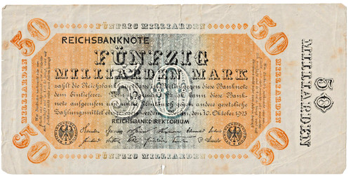 Billet banque allemand - billet, 1923