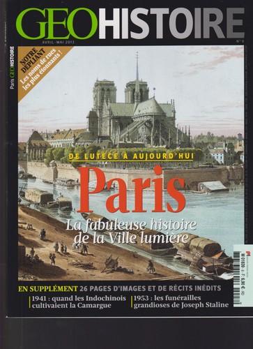 Geo histoire paris de - geo,