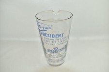ANCIEN DOSEUR EN VERRE PUBLICITAIRE PRESIDENT J A BENOIT YAOURT COCKTAIL
