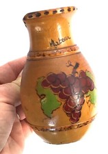 ANCIEN PICHET À VIN À LA PALETTE ROSE OBJET DU VIN WOOD WINE PITCHER WINE OBJECT