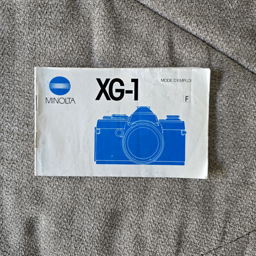 Mode emploi minolta - mode, xg-1