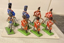 lot 8 Figurines soldats métal britains ?LTD anglais Ou Écossais