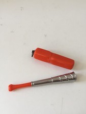 Porte clé Fume cigarette rétractable bakélite orange vintage