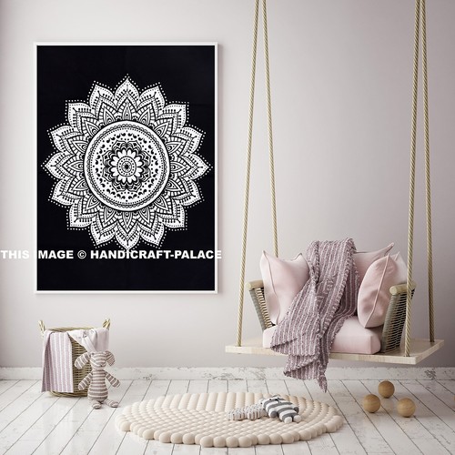 Tenture murale mandala ombre - tenture,