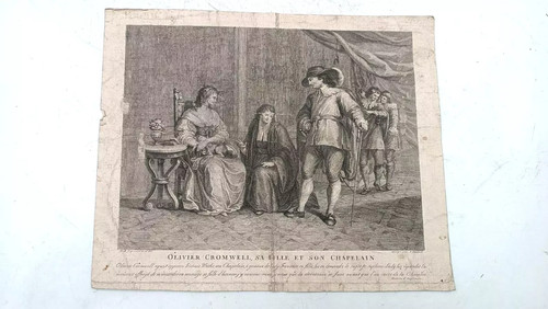 Gravure ancienne b - de, g.b