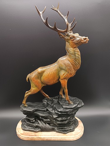 Grand cerf art déco carvin - déco,