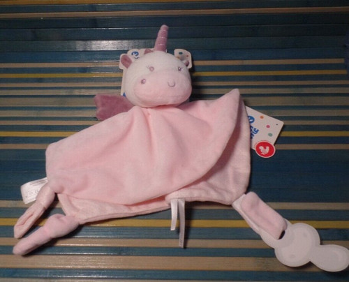 T5n doudou plat licorne rose - t5n,