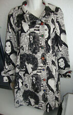 Veste Manteau noir blanc Marque DESIGUAL 40