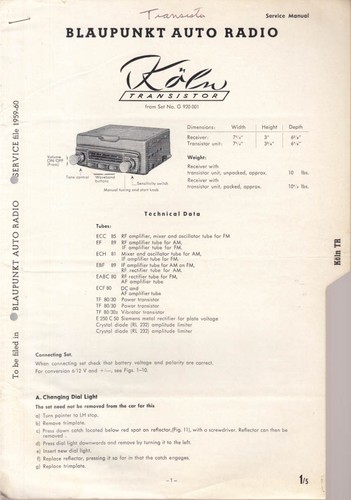 Blaupunkt transistor auto - blaupunkt,