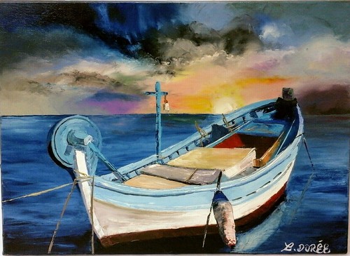 Tableau huile sur toile - huile,