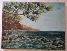 RICHERT : Tableau XXéme Ecole Expressionniste daté 67 Huile 46cm x 61cm.