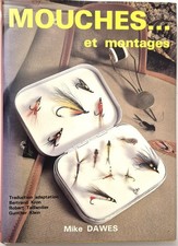 Beau livre de montage de mouches Mike DAWES, pêche au moulinet ancien.
