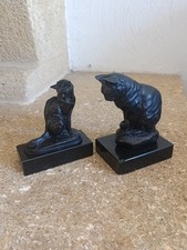 Reproduction Musée du Louvre Lot Statue Chat Barye & E. Fremiet 760 g Art
