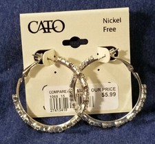 Vintage cato loop silver toned - cato,