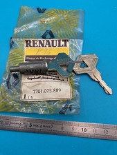Barillet porte + 2 clés d'origine Renault R5 R14 réf  7701025889