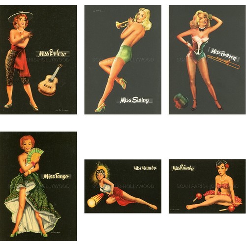 Sexy pin 1950s 6 - 6, cp
