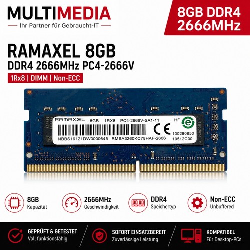 Ramaxel 8gb ddr4 2666mhz - ddr4,
