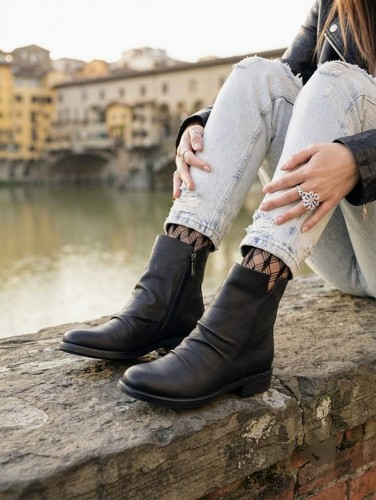 Bottines biker femme martin - biker,