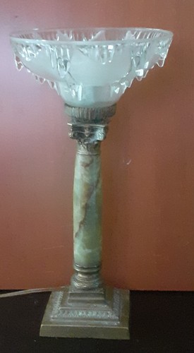 Lampe colonne 1930 chapiteau - lampe,