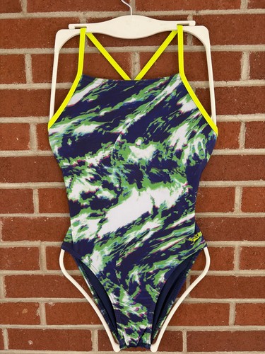 Speedo team navy - navy/bright, green