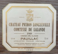 étiquette château pichon - Étiquette,