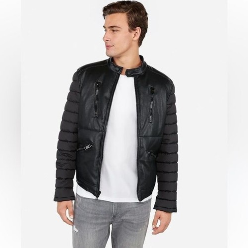Nwt veste puffer cuir - nwt,
