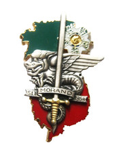 LEGION 2° REP ANCIEN INSIGNE DE PROMOTION EOR S/LTN MORAND 1954 J. BALME SAUMUR