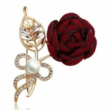 superbe broche FLEUR TISSU