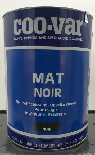Coo var peinture noir matt - matt, a