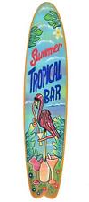 Planche De Surf 100Cm Décorative Style Bar Tiki Été Tropical Flamant Bali