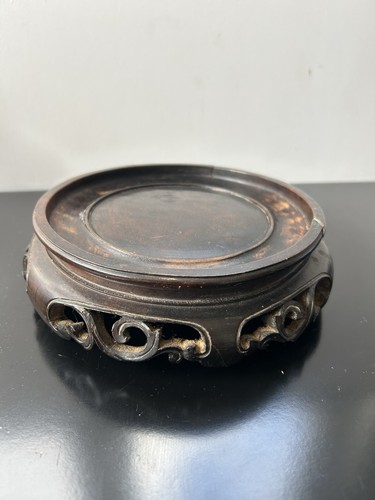 Socle bois chine japon potiche - chine,